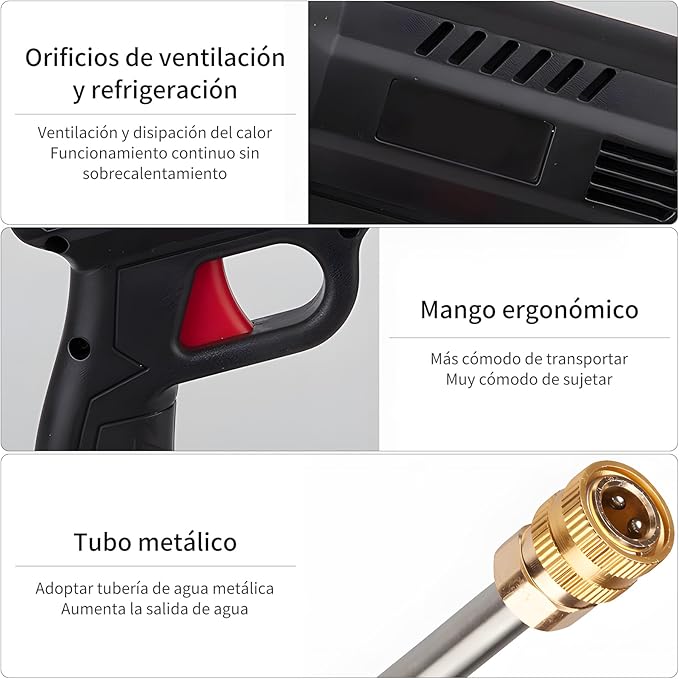 HIDROLAVADORA INALÁMBRICA DE ALTA PRESIÓN + BATERÍA EXTRA GRATIS