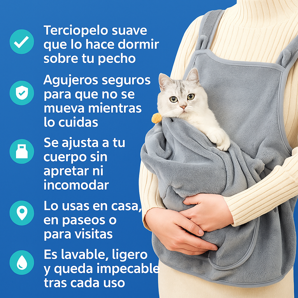 Delantal para gatos (Manta para gatos)