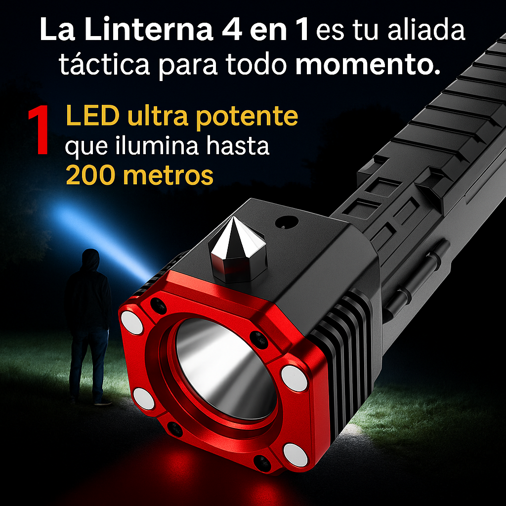 Linterna 4 en 1 pro
