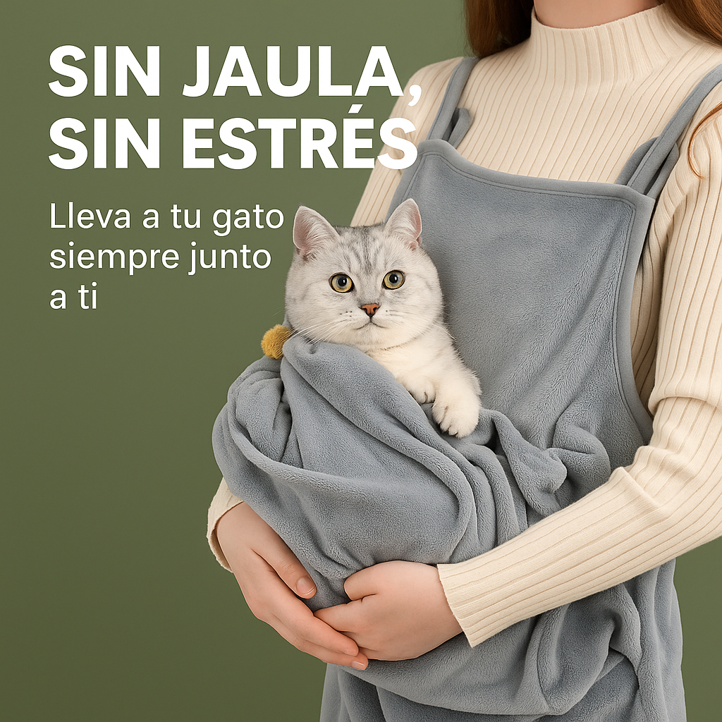 Delantal para gatos (Manta para gatos)